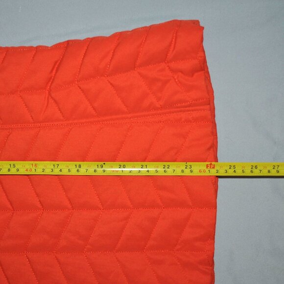 G. H. Bass Puffy Vest Women's Size Medium Orange & Blue - Picture 8 of 8